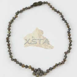 Handmade natural teething necklace for baby